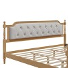 Sapphtopaz Bed Frame with Headboard Upholstered Platform Bed with Button Tufted and Slats Support for Bedroom, No Box Spring Needed - 4 of 4