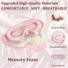 ChicFurnit Eye Mask 3D Deep Contoured Zero Pressure Sleep Eye Mask for Living Room Comfort and Travel Rest, Pink, 3.9"*9.6"*0.67" - 4 of 4