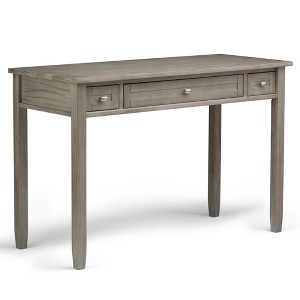 Wood Shaker Style Transitional Desk with Two Side Drawers and Flip - 1 of 4