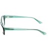 Ecru Ferry Designer Acetate Eye Glasses Frame in Dark Green Teal Crystal/Demo Lens 134mm Frame/53mm Lens Width - image 3 of 4