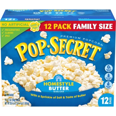 Pop Secret Homestyle Microwave Popcorn - 12ct