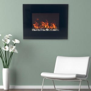 Hasting Home Wall-Mount Electric Fireplace Heater with Remote Control - 1 of 4