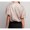 Women's Nichole Short Sleeve Sequin Top - ee:some S - 2 of 4