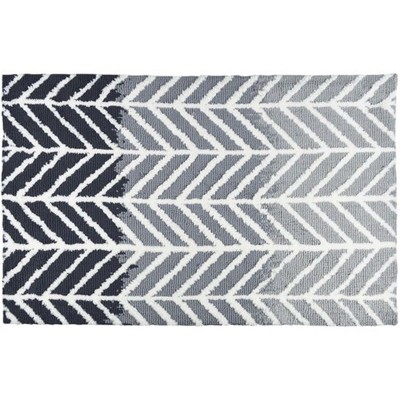 Simple Spaces Straight and Arrows Gray Indoor Rug – Modern, Durable & Soft Area Rug – Easy-Care Accent for Stylish Interior Spaces