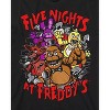 Seven Times Six Five Night's At Freddy's Shirt Boy's Bonnie Chica Foxy Bust Through Wall Tee Black - 2 of 4