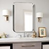 Dovelina Wall Mounted Mirror Rectangle Metal Framed Bathroom Vanity Mirror - 2 of 4