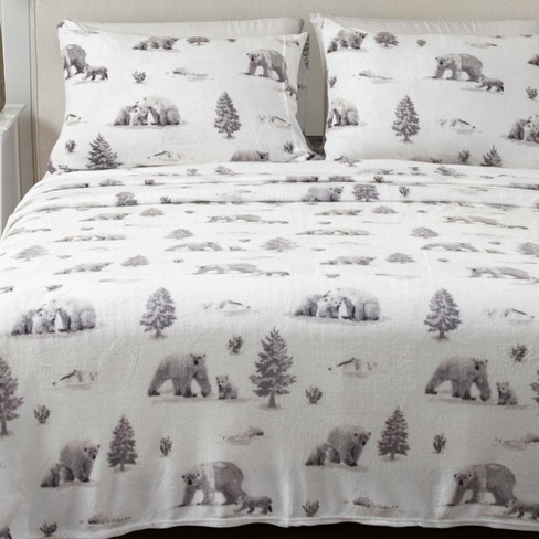 Polar bear best sale fleece bedding