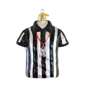 Old World Christmas 4.0 Inch Referee Shirt Ornament Sport Football Whistle Tree Ornaments - 1 of 3