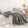 Heated Electric Blanket Throw, Flannel Heating Blankets, 5 Heat Settings and 4 Hours Auto Shut Off, Grey 50"x60" - 2 of 4