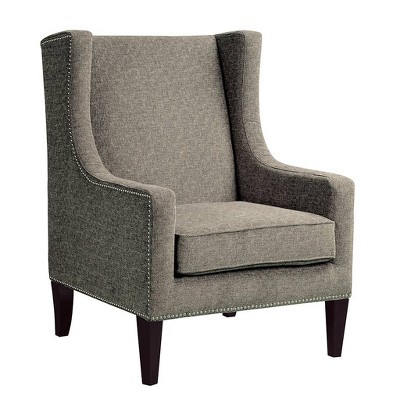 Colette Wing Chair - Gray