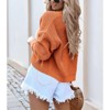 BLUEMING Womens Open Front Knit Cropped Cardigans Sweater Lantern Long Sleeve Fall Casual Shrugs Sweater - 2 of 3