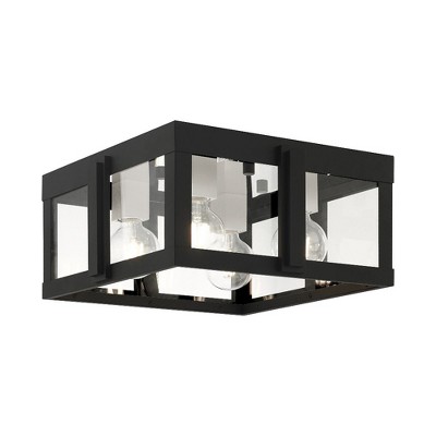 Livex Lighting Lexington 4 - Light Flush Mount in  Black