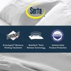 Serta Twin 68"x88" Memory Flex Down Alternative Comforter Box Quilt Duvet Insert Blue: Year-Round, Basket Weave, Machine Washable - 2 of 4