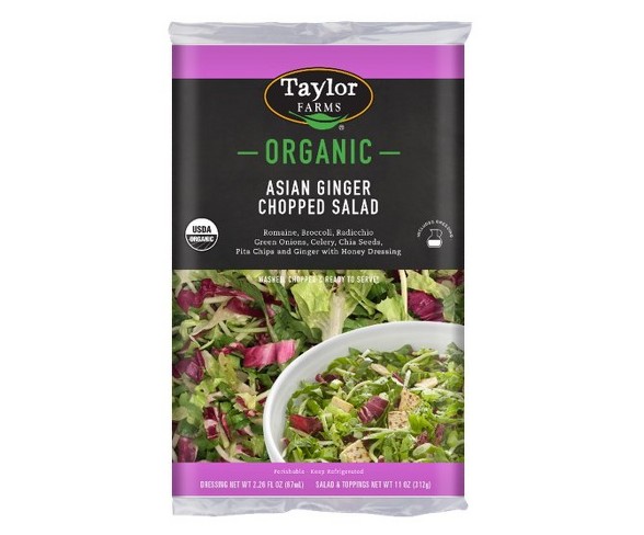 Taylor Farms Organic Asian Ginger Chopped Salad - 13.26oz