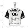 Black Bow Jewelry Sterling Silver Bruce Sutter Signature Enamel Jersey Pendant - 4 of 4