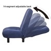 Runesay Modern Blue Lazy Sofa Tatami Balcony Reclining Chair Leisure Sofa - 4 of 4