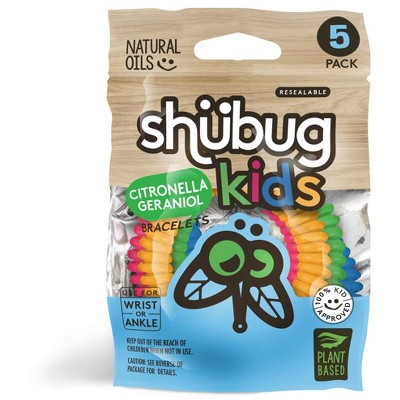 Shubug 5pk Kids Insect Repellent Citronella Bracelet