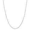 Black Bow Jewelry 0.8mm, 14k White Gold, Solid Spiga Chain Necklace - 3 of 4