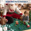 GustoWave Soft Non-Slip Washable Christmas Santa Claus Rugs, Xmas Holiday Decor, Green - 4 of 4