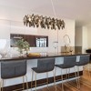 LNC Incandescencia Luxury and Glam Crystal Drum Chandeliers,Gold and Gray,23.2in/32in/37.5in - 4 of 4