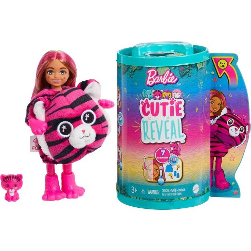 Barbie Cutie Reveal Jungle Series Chelsea Tiger Doll : Target