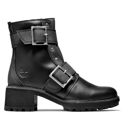 target black leather boots