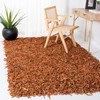 Leather Shag LSG601 Handwoven Rugs - Safavieh - 2 of 4