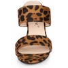 Allegra K Women's Faux Suede Opened Toe Block Heeled Slide Sandals - 2 of 4