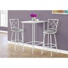 Monarch Specialties Dining Table 60Inch Rectangular Kitchen Dining Room Laminate White Contemporary Modern - 2 of 4