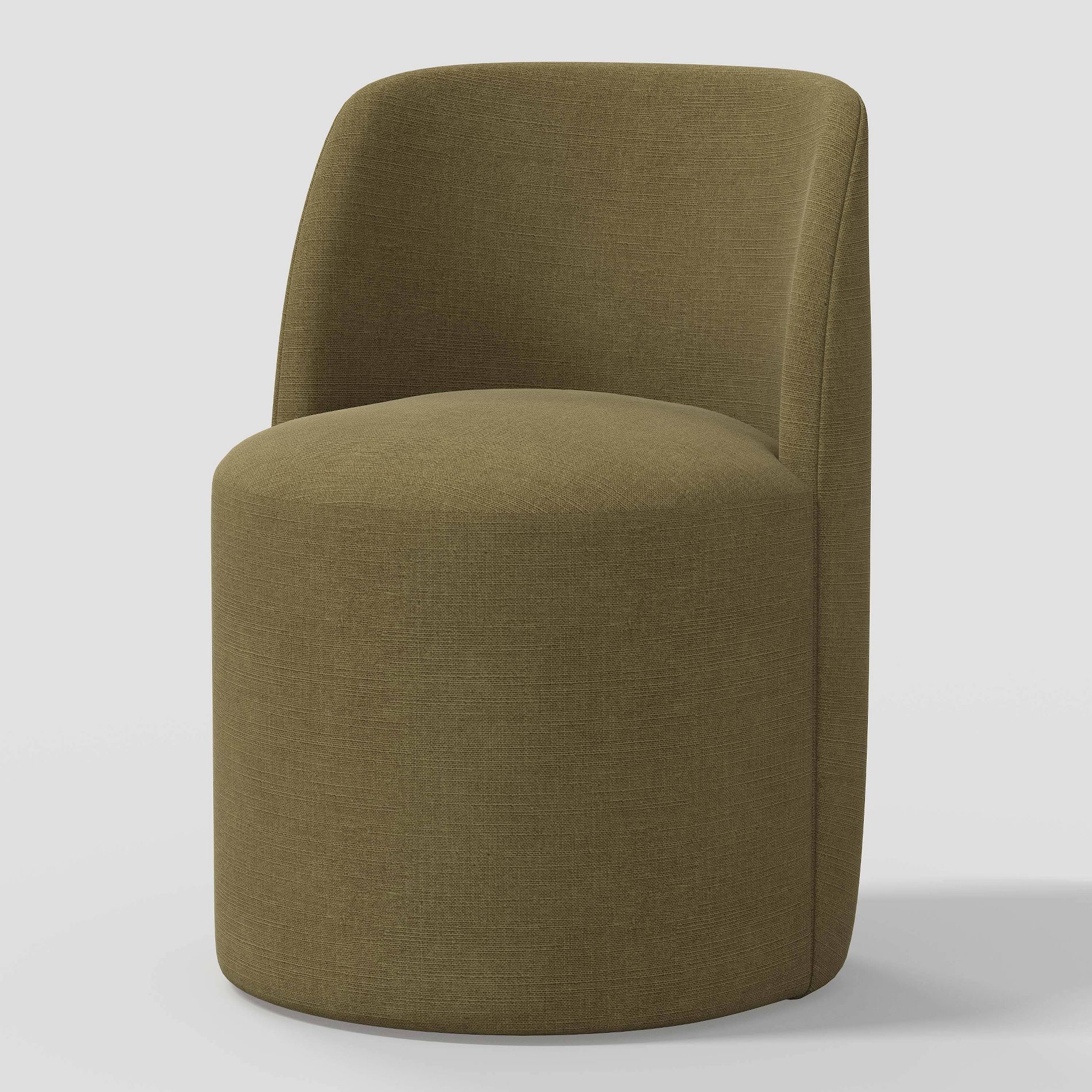 Jessa Dining Chair in Linen Olive - Threshold™: Rubberwood Frame, Polyester-Linen Blend, Spot Clean