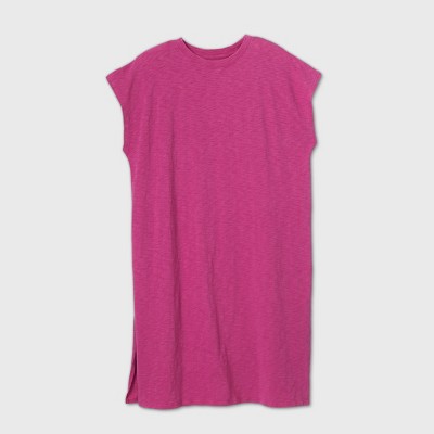 plus size pink tank dress