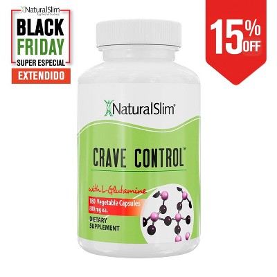NaturalSlim Crave Control - Appetite Suppressant Pills, 180 Capsules