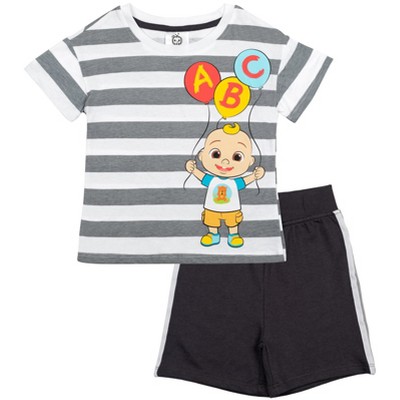 CoComelon JJ T-Shirt French Terry Shorts Set Yellow/Blue
