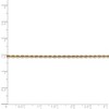 Black Bow Jewelry 2mm, 14k Yellow Gold, D/C Quadruple Rope Chain Anklet - 4 of 4