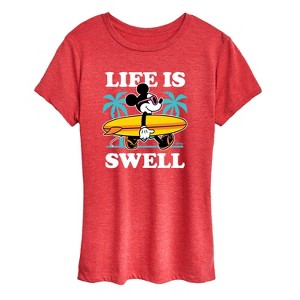 Women's - Disney - Life Is Swell Short Sleeve Graphic T-Shirt - 1 of 4