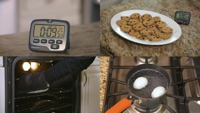 ThermoPro White Digital Kitchen Timer with LCD Backlight