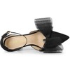 Allegra K Women's Mesh Bow Tie Ankle Strap Stiletto High Heels Pumps - 4 of 4