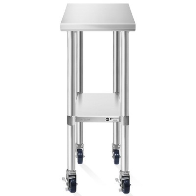 KUTLER Stainless Steel Commercial Prep and Work Table with Undershelf