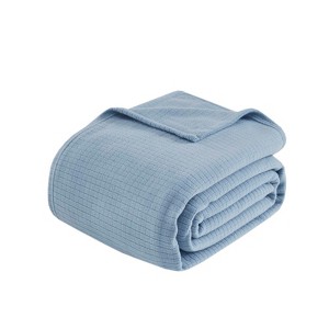 SEVOBAL Baby Blankets Twin Down Alternative Blanket Soft Cozy Fall Blanket, Room Home Decor Christmas Gifts Throw Blanket, Blue, 90"*108"*0.25" - 1 of 4