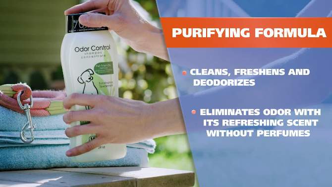 Wahl Odor Control Purifying Formula Eucalyptus Spearmint Pet Shampoo Concentrate - 24 fl oz, 2 of 5, play video