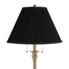360 Lighting Dyna 58" Antique Brass Black Mushroom Shade Floor Lamp - 2 of 4