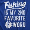 Mens Fishing Is My Second Favorite F Word T Shirt Funny Swearing Curse Word Fish Lovers Tee For Guys - Crazy Dog Men's T Shirt - 2 of 4