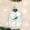 Old World Christmas Blown Glass Ornament for Christmas Tree, Miami Dolphins Hoodie - 2 of 4