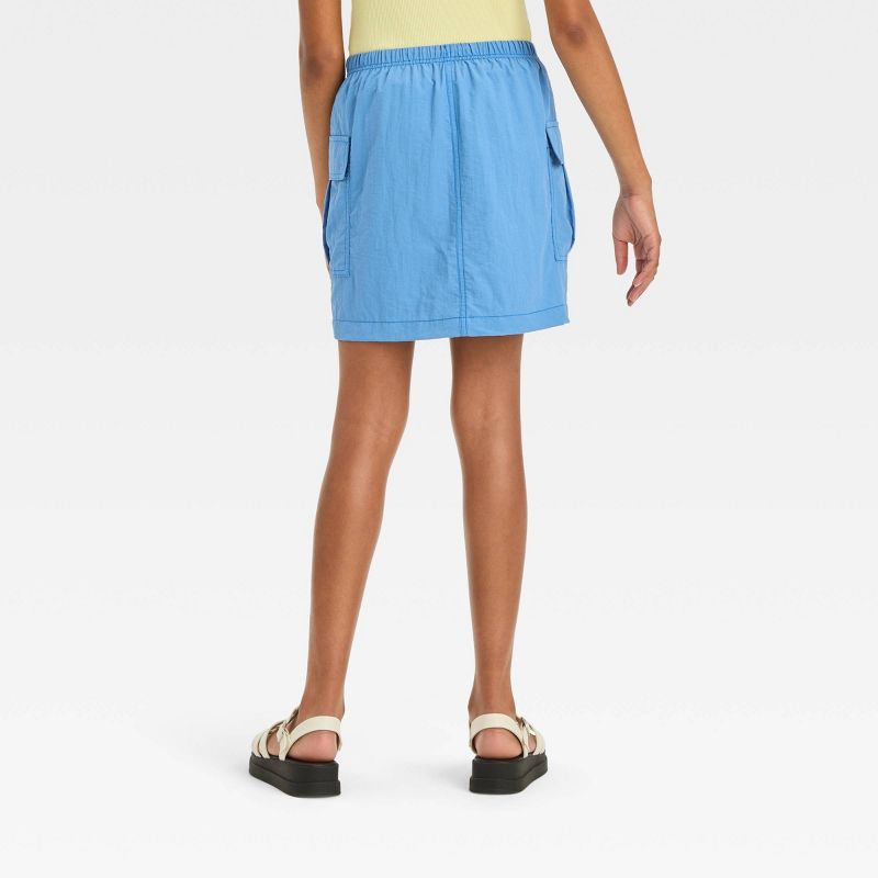 Girls' Cargo Pocket Nylon Utility Skirt - art class™, 3 of 8