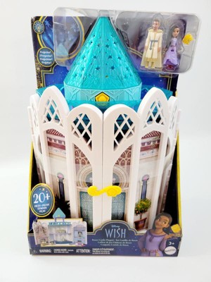 Disney's Wish Rosas Castle Playset, Dollhouse with 2 Posable Mini