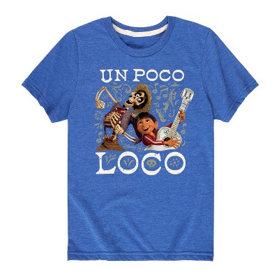 Boys' Coco Un Poco Loco Short Sleeve Graphic T-Shirt - Royal Blue - X-Large