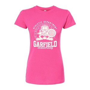 Women's - Garfield - Tennis Fitted Graphic T-Shirt - 1 of 3