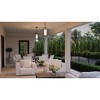 Urban Ambiance Luxury Minimalist Outdoor Pendant 17.5''H x 11''W,  Midnight Black Finish,  Chandler Collection, UHP1393 - 2 of 4