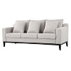 NicBex Couches for Living Room Comfy 3-seat Sofa Modern Upholstered Sofa with Wooden Legs and 3 Pillows - 3 of 4