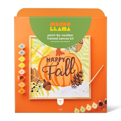 4pk Paint-by-number Canvas Board Kit Florals - Mondo Llama™ : Target